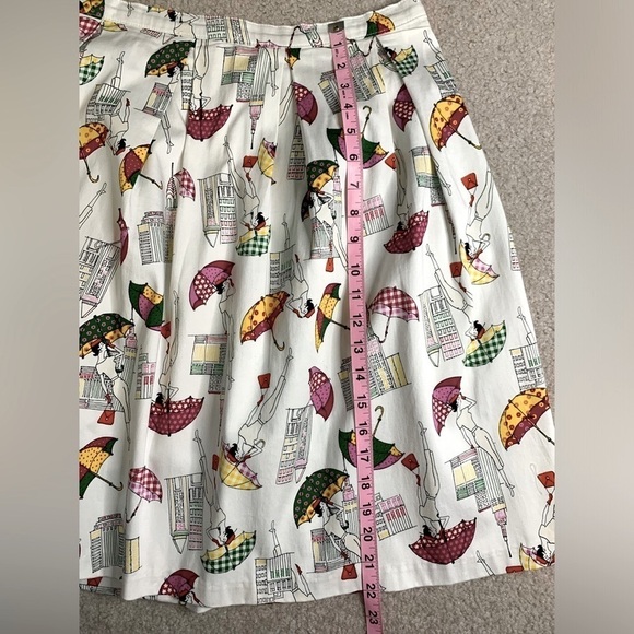 Vintage Ixia Umbrella Skirt Women Medium to Large Cotton Blend Made in USA - Picture 6 of 7